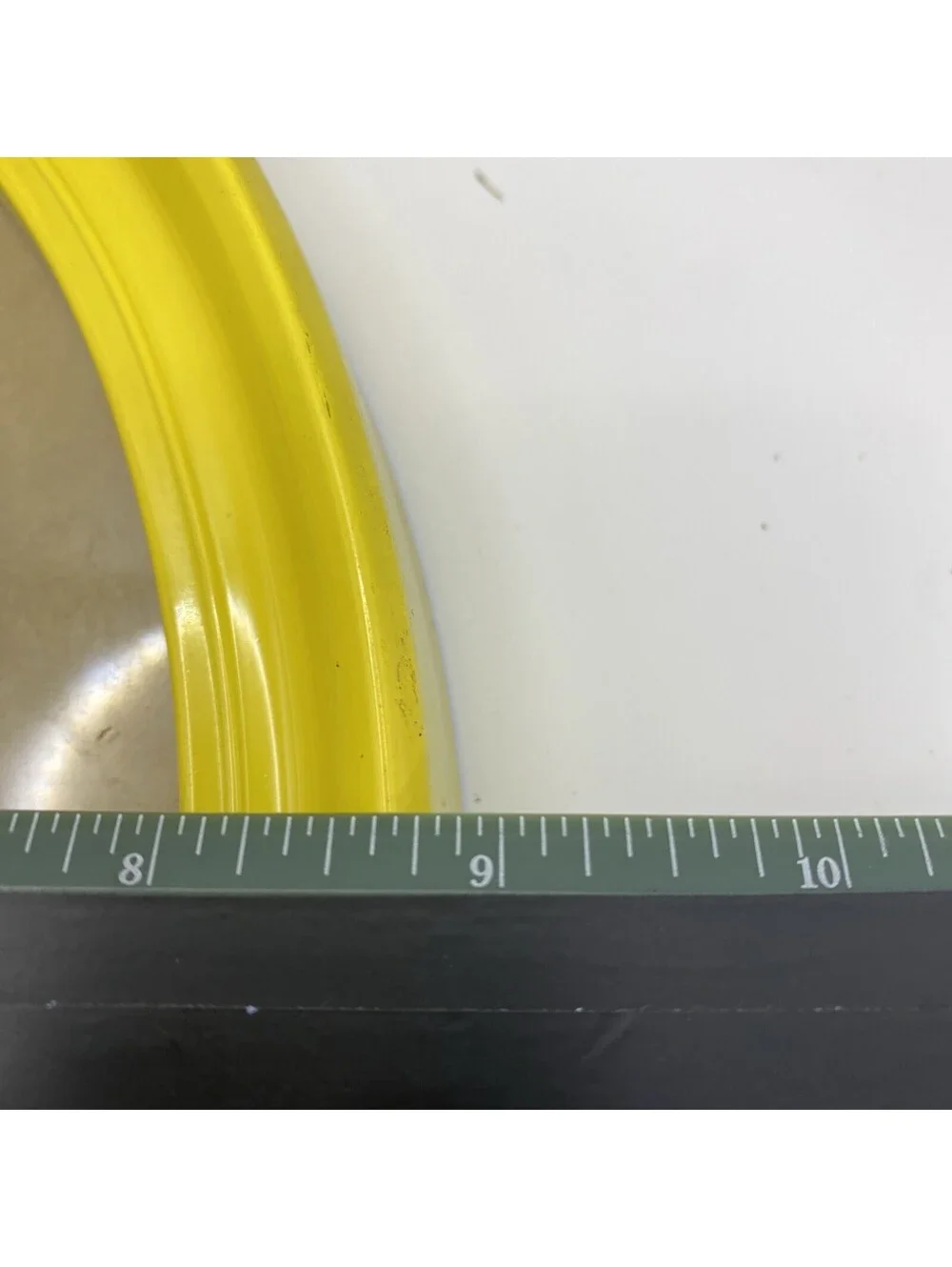 Vintage Bright Yellow Oval Picture Frame Mid Century Pop Art Decor